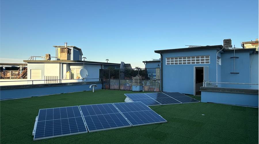 Terrazza condominiale fotovoltaico